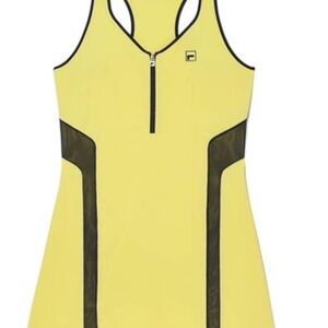 Fila Yellow and Navy Mini Dress